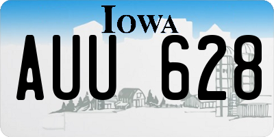 IA license plate AUU628