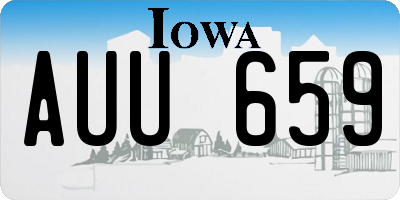 IA license plate AUU659
