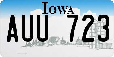 IA license plate AUU723