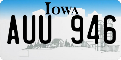 IA license plate AUU946