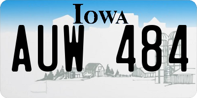 IA license plate AUW484