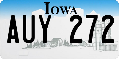 IA license plate AUY272