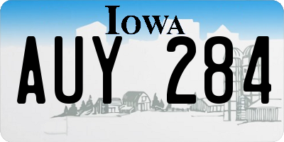 IA license plate AUY284