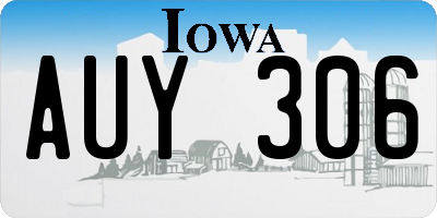 IA license plate AUY306