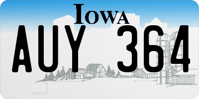 IA license plate AUY364