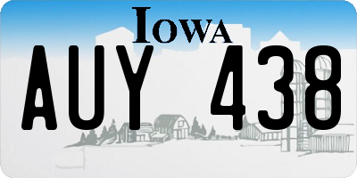 IA license plate AUY438