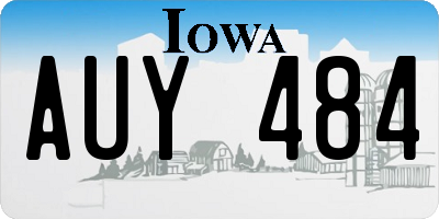 IA license plate AUY484