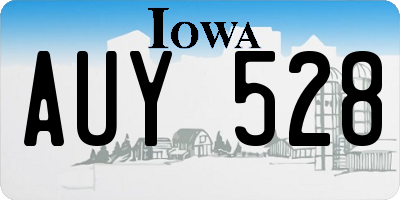 IA license plate AUY528
