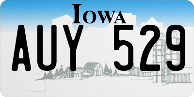 IA license plate AUY529