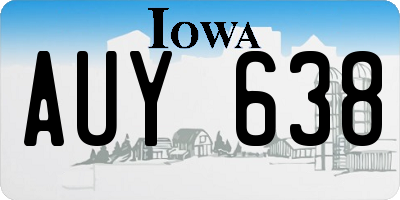IA license plate AUY638