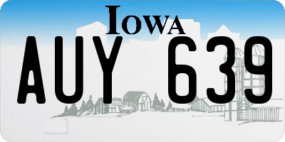 IA license plate AUY639