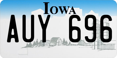 IA license plate AUY696