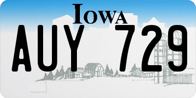 IA license plate AUY729