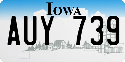 IA license plate AUY739