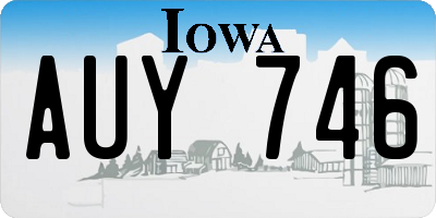 IA license plate AUY746