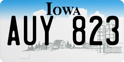IA license plate AUY823