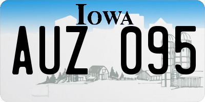 IA license plate AUZ095