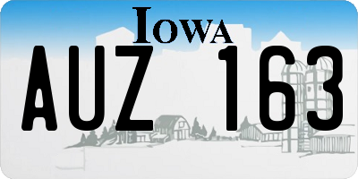 IA license plate AUZ163