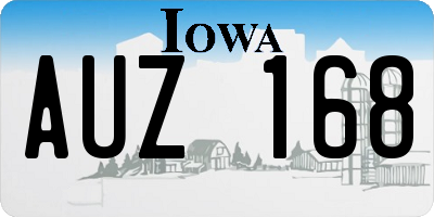 IA license plate AUZ168