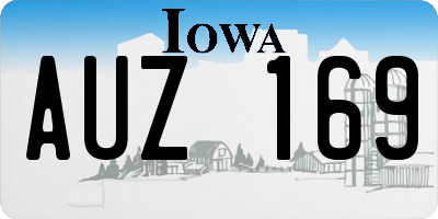 IA license plate AUZ169