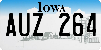 IA license plate AUZ264