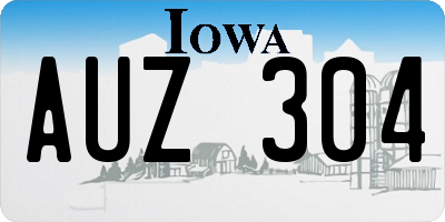 IA license plate AUZ304