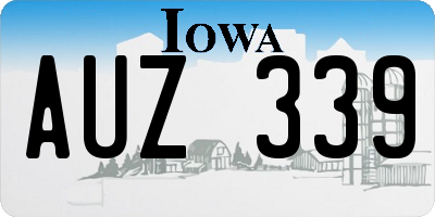 IA license plate AUZ339