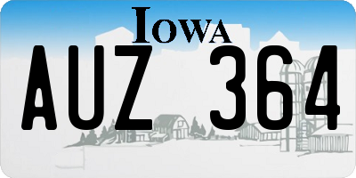 IA license plate AUZ364