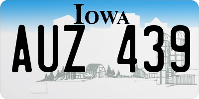 IA license plate AUZ439