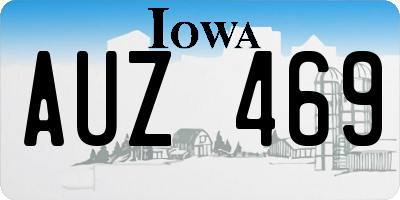 IA license plate AUZ469