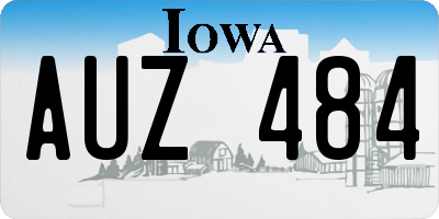 IA license plate AUZ484