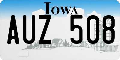 IA license plate AUZ508