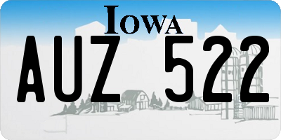 IA license plate AUZ522