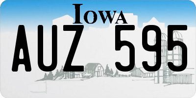 IA license plate AUZ595
