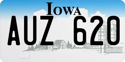 IA license plate AUZ620