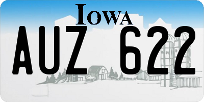 IA license plate AUZ622