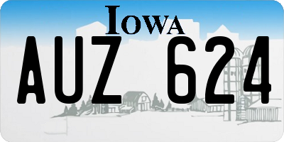 IA license plate AUZ624