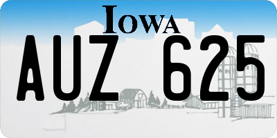 IA license plate AUZ625