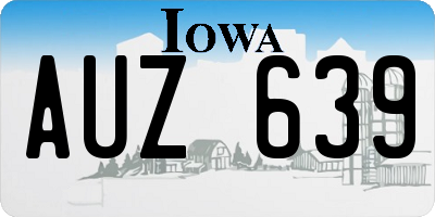 IA license plate AUZ639