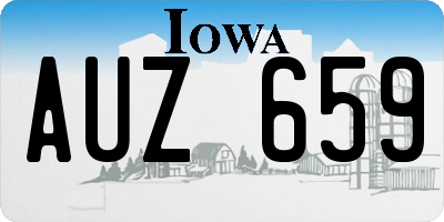 IA license plate AUZ659