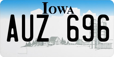 IA license plate AUZ696