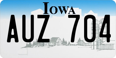 IA license plate AUZ704