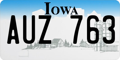 IA license plate AUZ763