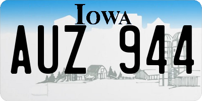 IA license plate AUZ944