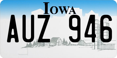 IA license plate AUZ946