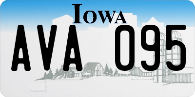 IA license plate AVA095