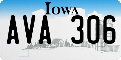 IA license plate AVA306