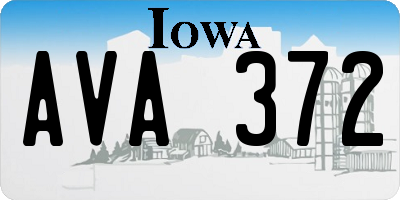 IA license plate AVA372