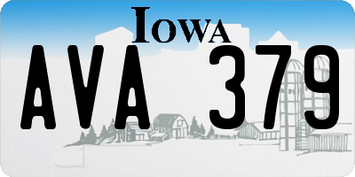 IA license plate AVA379