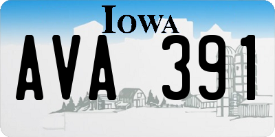 IA license plate AVA391